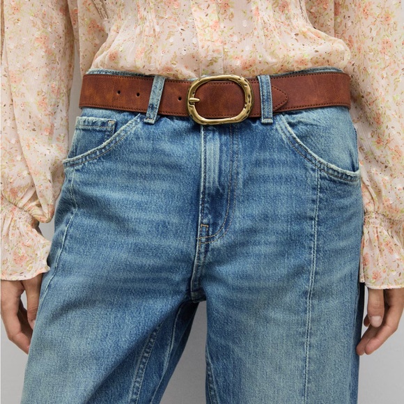 Mango Straight Jeans with Decorative Seams - 6, 28 - Picture 4 of 8